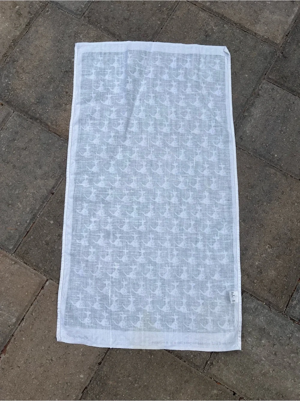 Vintage Rodriguez Australia Kangaroo Linen Tea Towel Green Boho MCM Kitchen